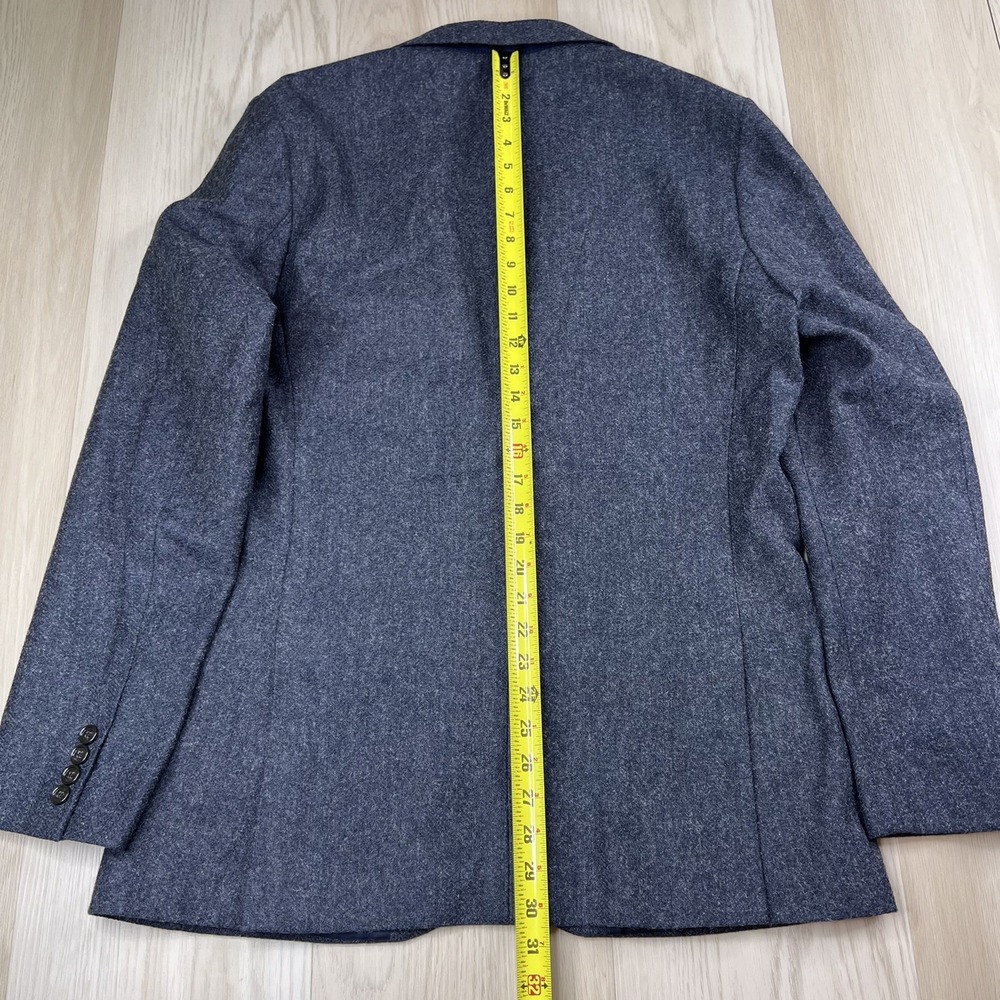 J.Crew Ludlow Slim-fit Unstructured Blazer in English Wool-Cotton Size 42L Blue - Picture 13 of 14